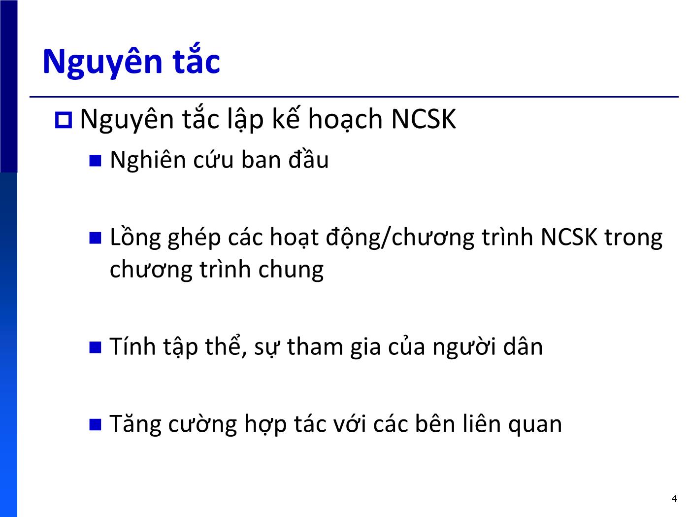 Bài giảng Lập kế hoạch Chương trình nâng cao sức khỏe - Trương Quang Tiến trang 4