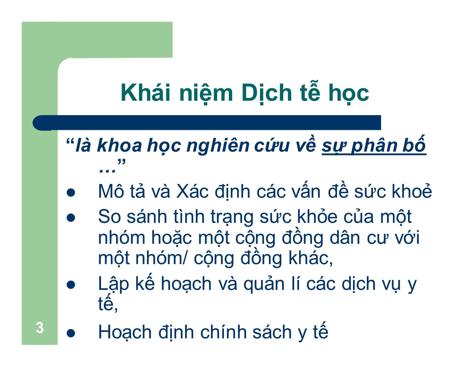 Bài giảng Dịch tễ học cơ bản - Bài 2: Đo lường bệnh trạng trang 3