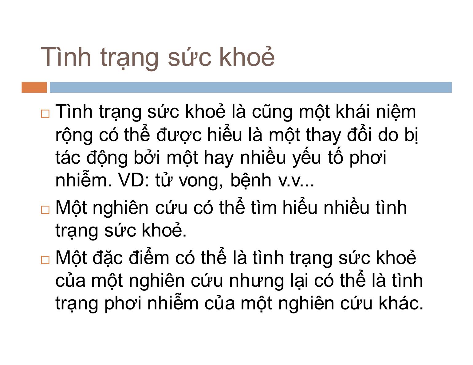 Bài giảng Dịch tễ học - Bài: Các thiết kế nghiên cứu dịch tễ học trang 7