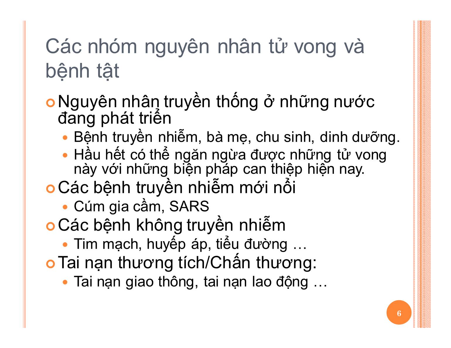 Bài giảng Dịch tễ học và dự phòng trang 6