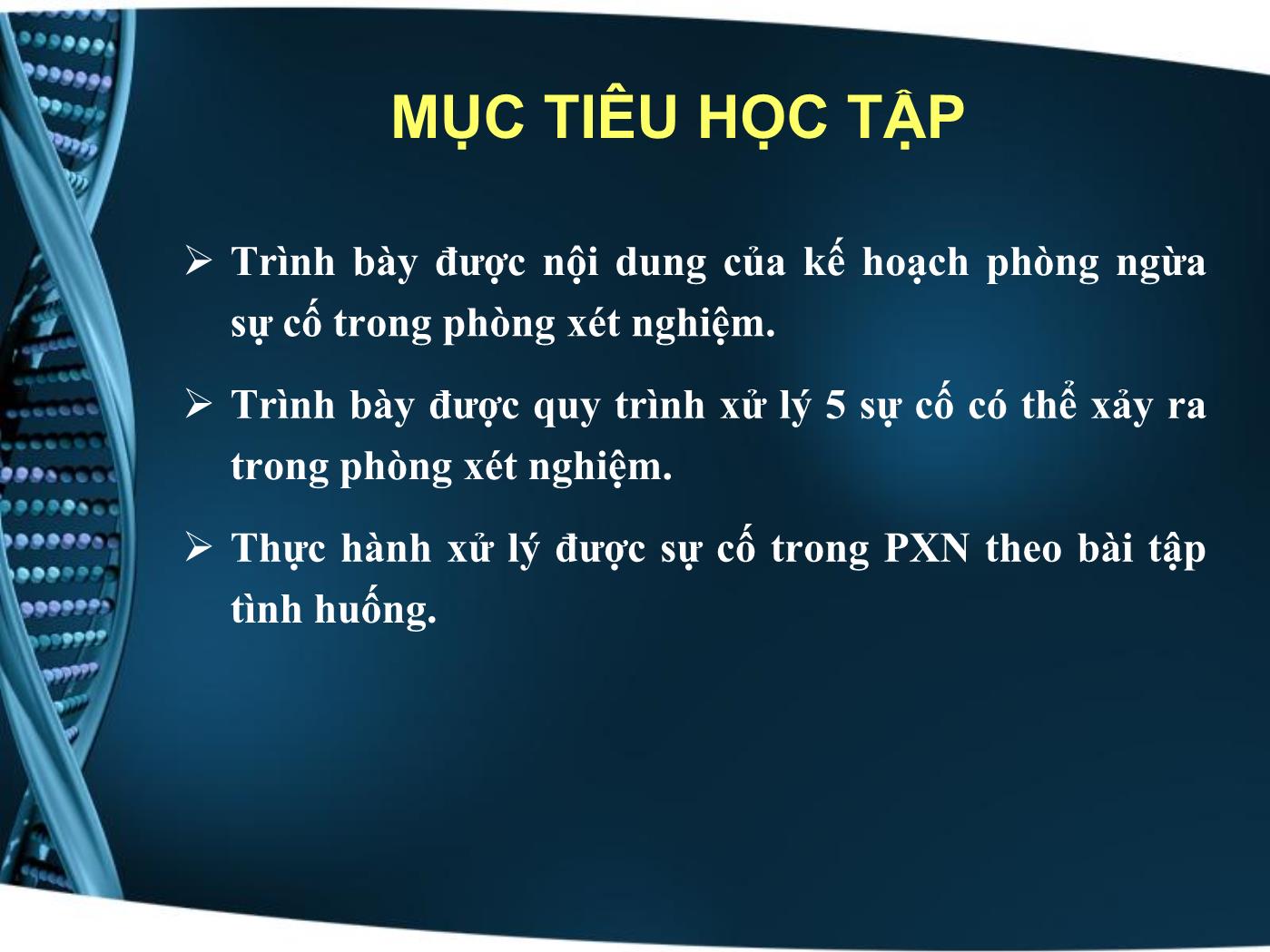 Phòng ngừa và xử lý sự cố trong phòng xét nghiệm trang 4