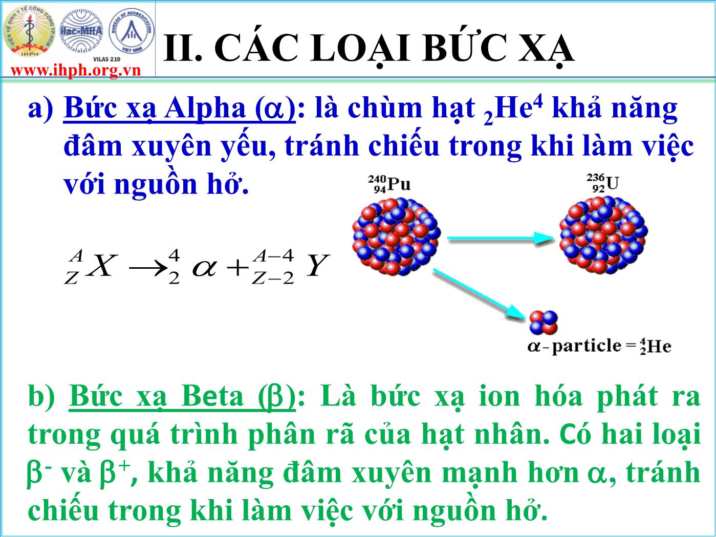 Đề tài Sơ lược về phóng xạ và phương pháp kiểm nghiệm tổng hoạt độ phóng xạ Alpha/ Beta trong mẫu nước trang 5