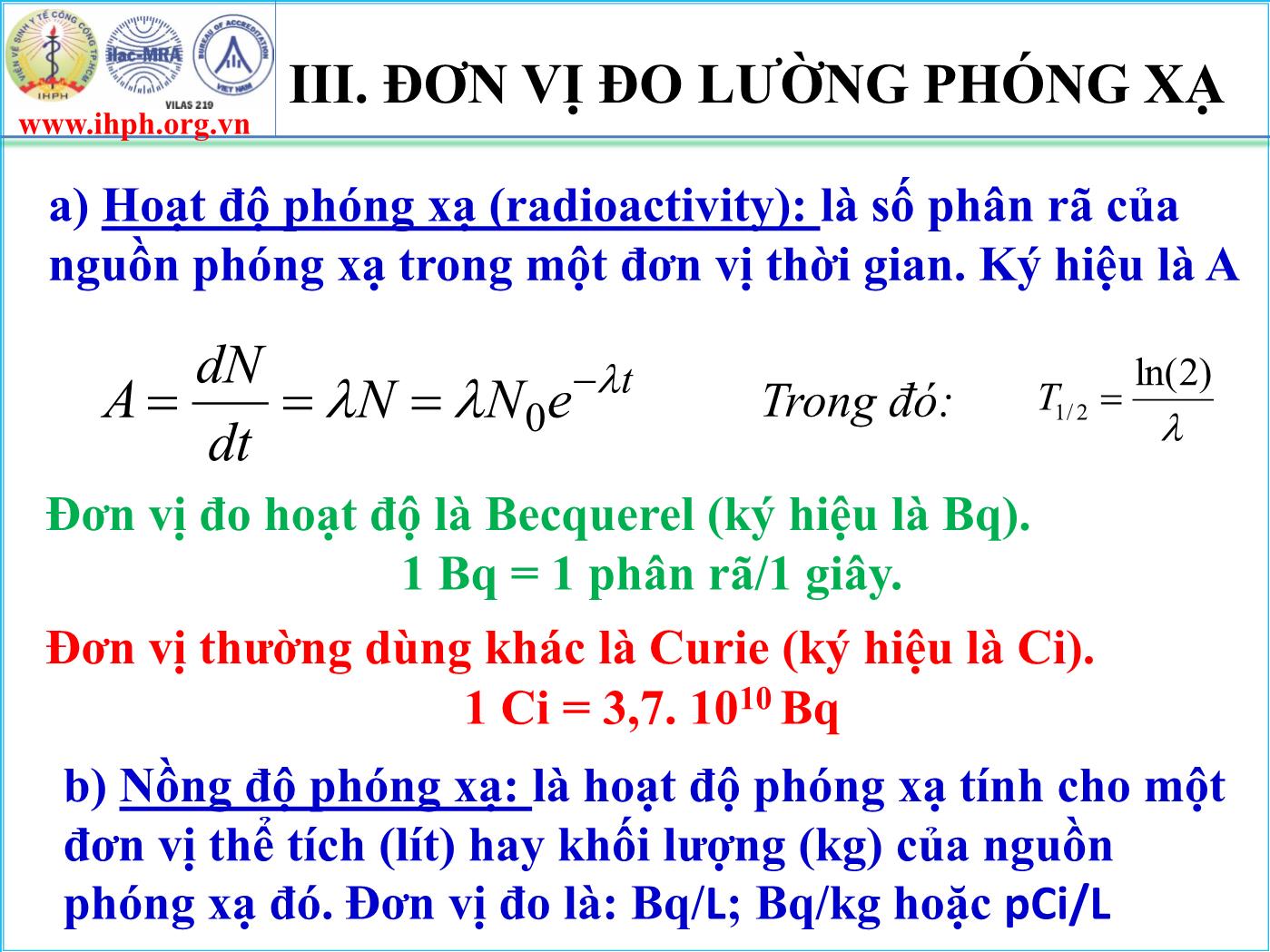 Đề tài Sơ lược về phóng xạ và phương pháp kiểm nghiệm tổng hoạt độ phóng xạ Alpha/ Beta trong mẫu nước trang 8