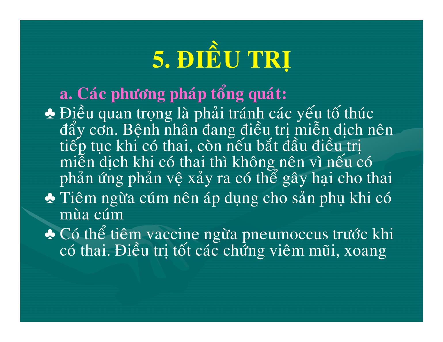 Bệnh phổi trong thai kỳ - Nguyễn Anh Danh trang 9