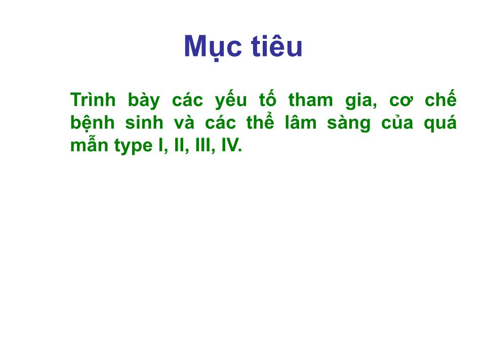 Bài giảng Miễn dịch - Bài: Quá mẫn trang 2