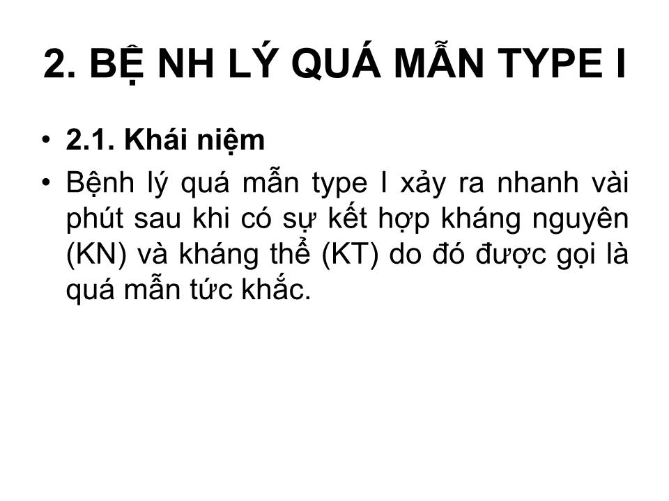 Bài giảng Miễn dịch - Bài: Quá mẫn trang 5