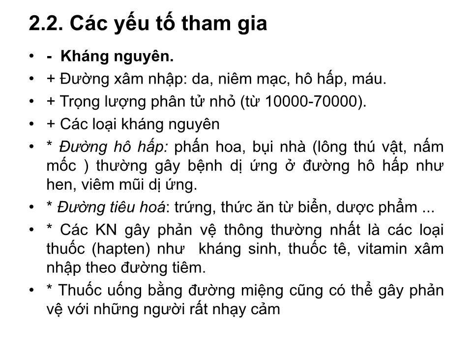 Bài giảng Miễn dịch - Bài: Quá mẫn trang 6