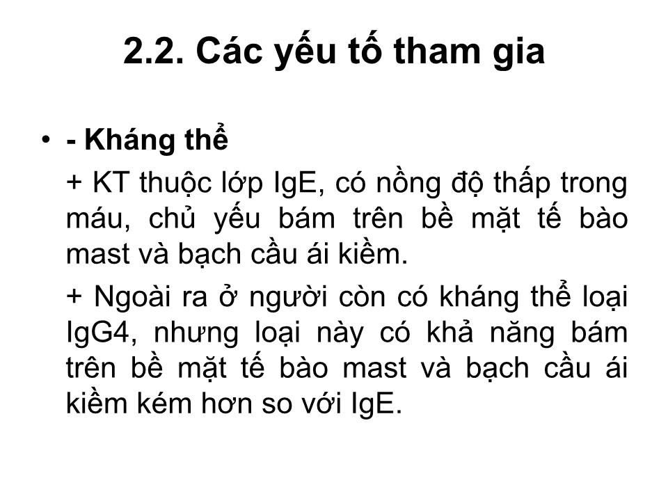 Bài giảng Miễn dịch - Bài: Quá mẫn trang 7