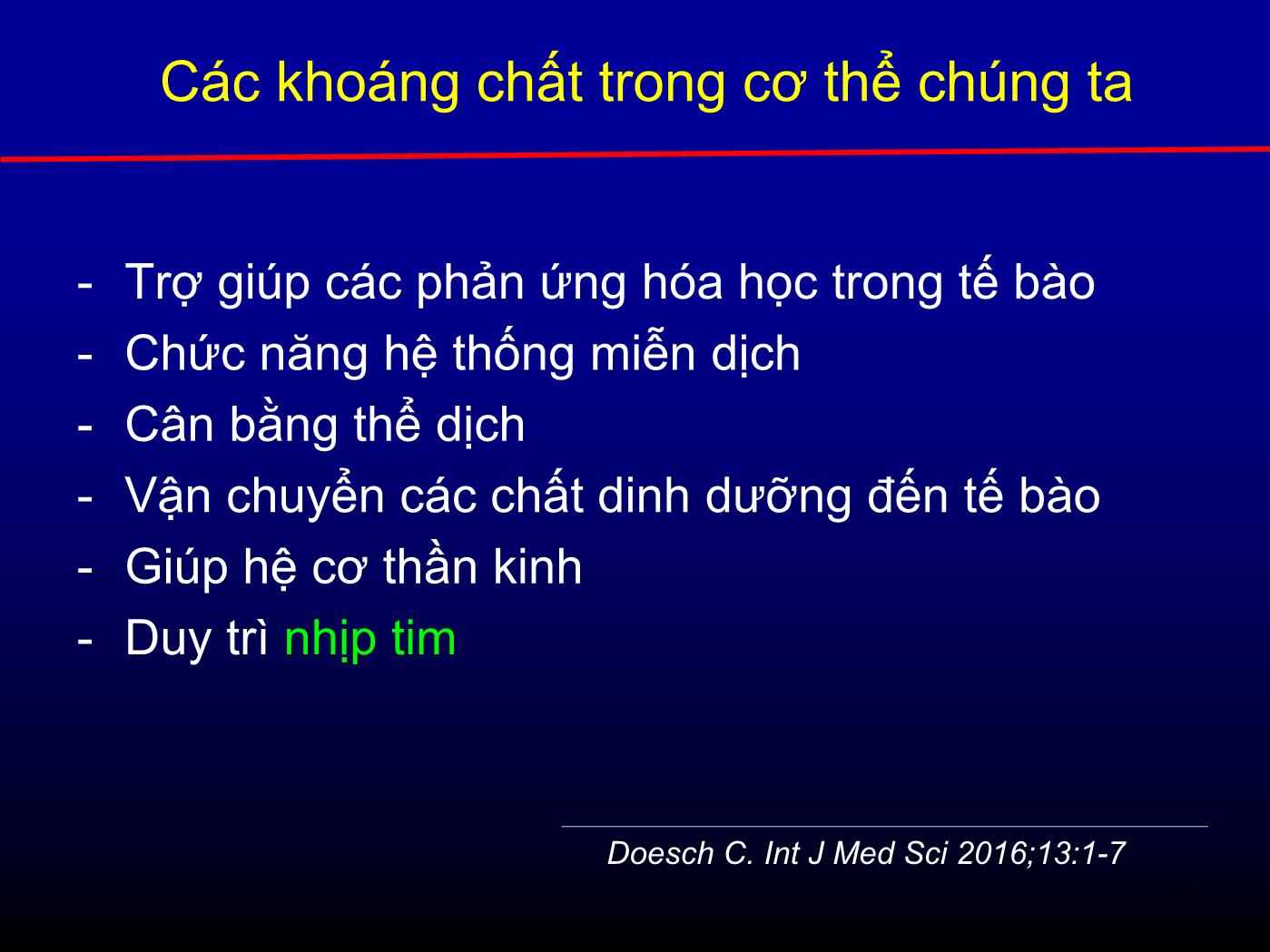 Bổ sung các khoáng chất khi điều trị bệnh lý tim mạch: Có thật sự cần thiết? trang 2