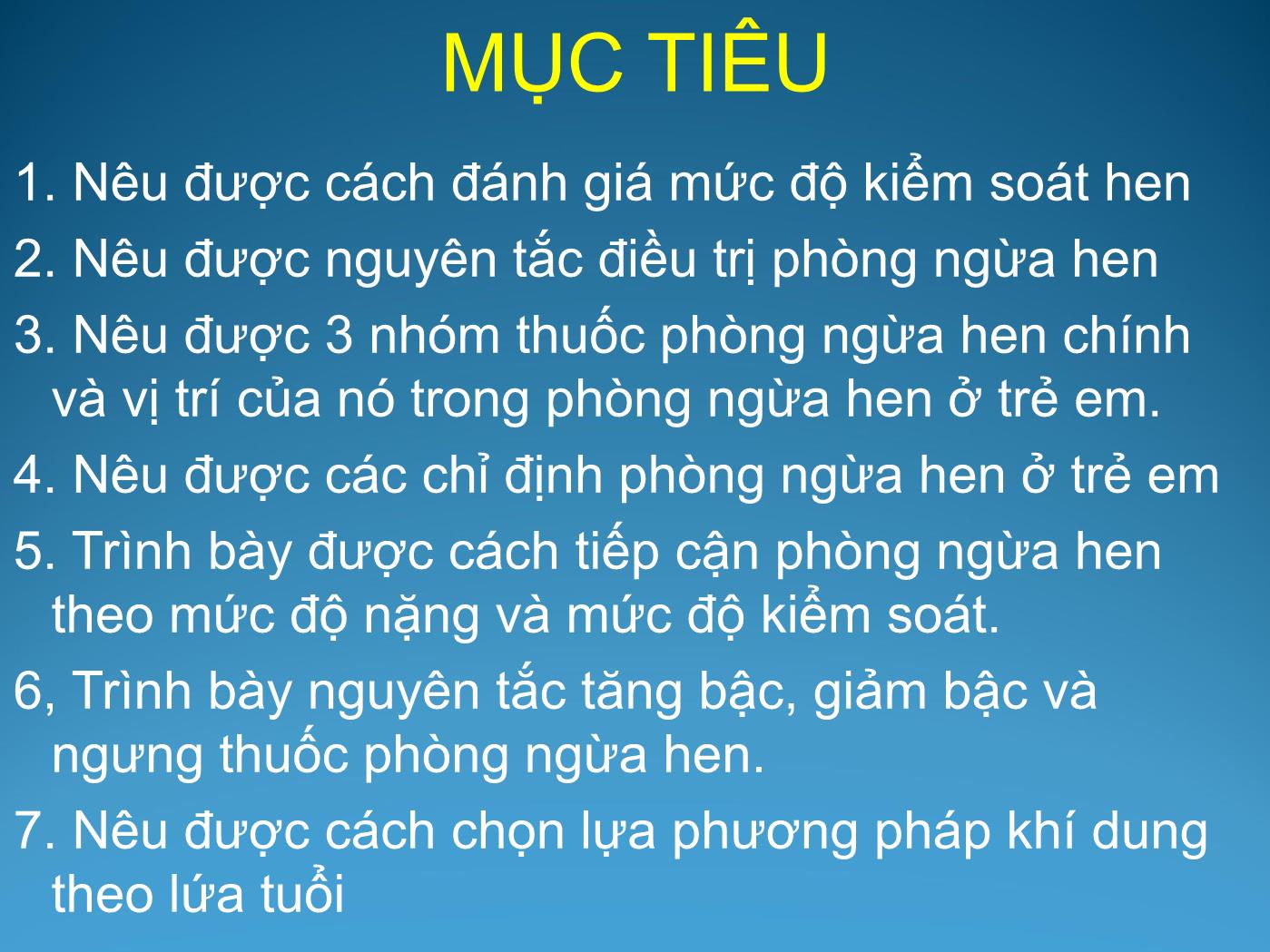 Bài giảng Phòng ngừa hen ở trẻ em - Trần Anh Tuấn trang 2