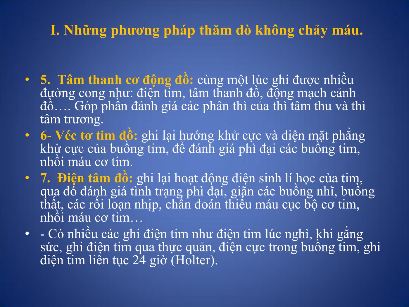 Các phương pháp thăm dò chức năng tim trang 3