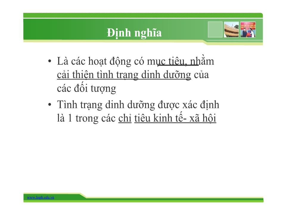 Bài giảng Can thiệp dinh dưỡng - Trường Đại học Y tế công cộng trang 4