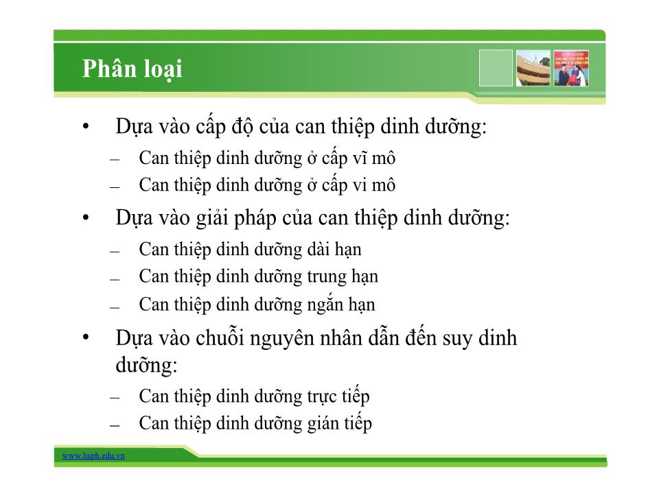 Bài giảng Can thiệp dinh dưỡng - Trường Đại học Y tế công cộng trang 5