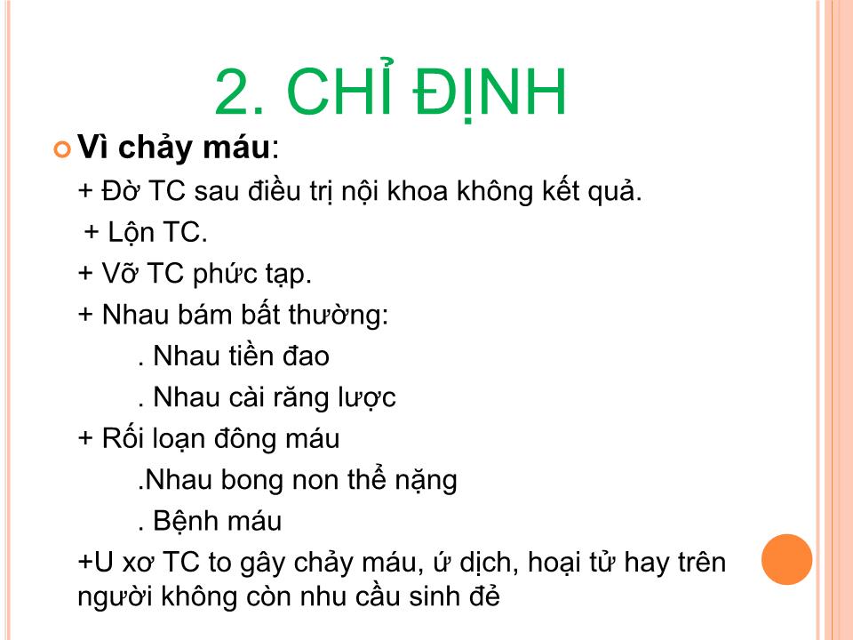 Bài giảng Cắt tử cung trong cấp cứu sản khoa trang 3