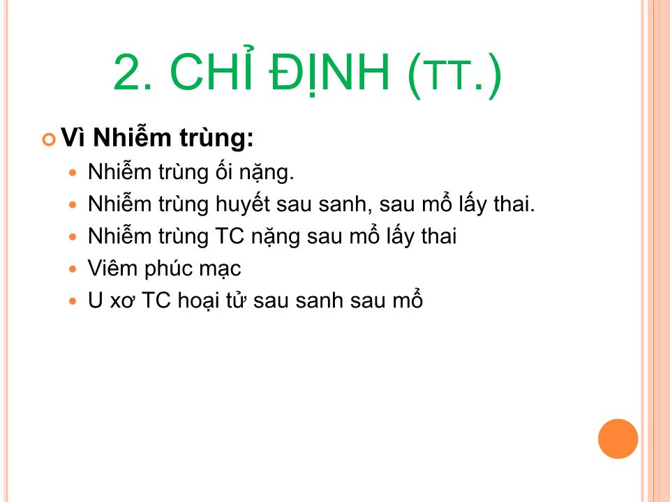 Bài giảng Cắt tử cung trong cấp cứu sản khoa trang 4