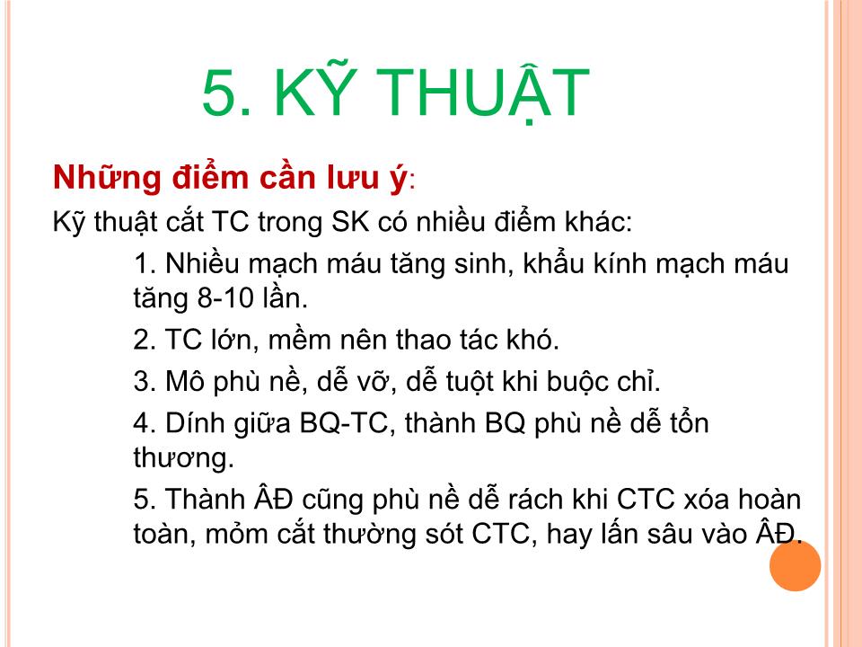 Bài giảng Cắt tử cung trong cấp cứu sản khoa trang 9