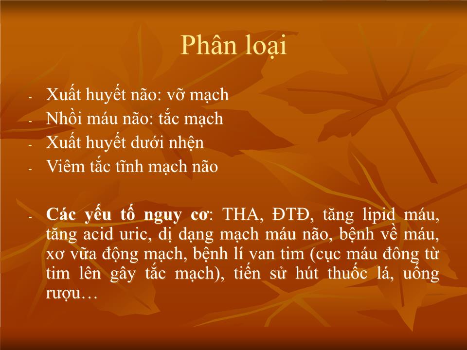 Bài giảng Chăm sóc bệnh nhân tai biến mạch máu não - Nguyễn Thanh Bình trang 3