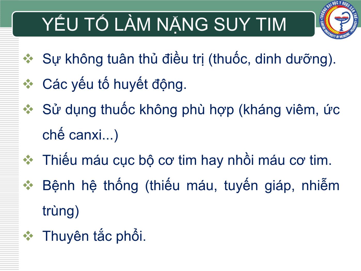 Bài giảng Chẩn đoán và điều trị suy tim - Trần Viết An trang 5