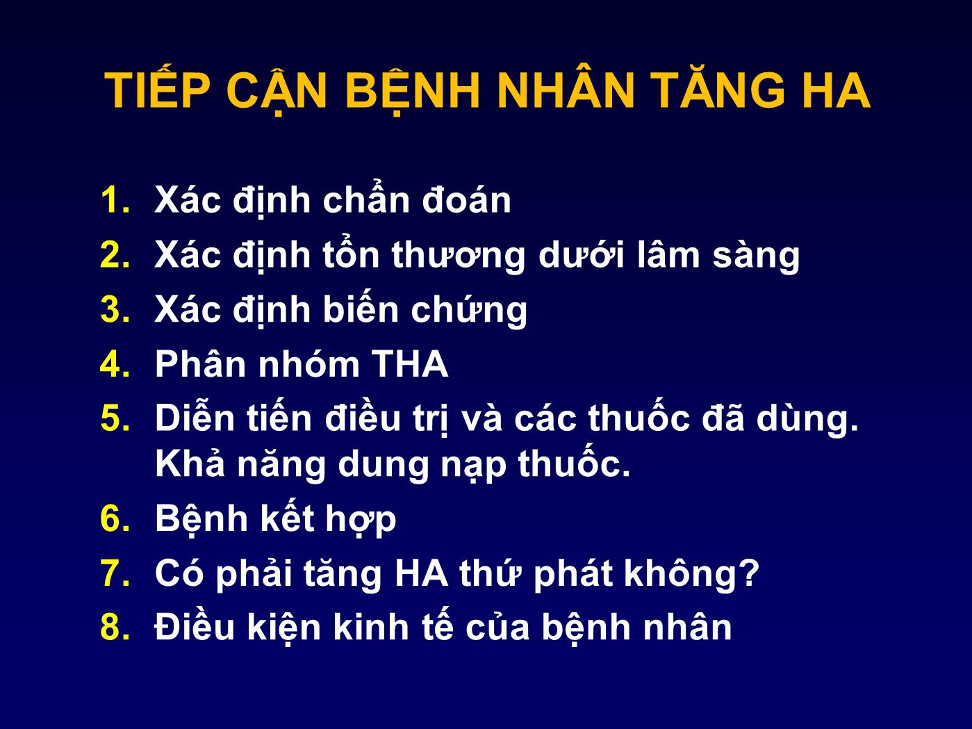 Bài giảng Chiến lược điều trị tăng huyết áp để giảm biến cố tim mạch - Nguyễn Thanh Hiền trang 8