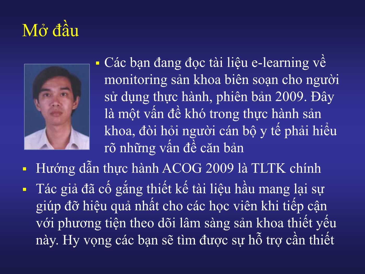 Bài giảng CTG căn bản trong thực hành sản khoa - Âu Nhựt Luân trang 2