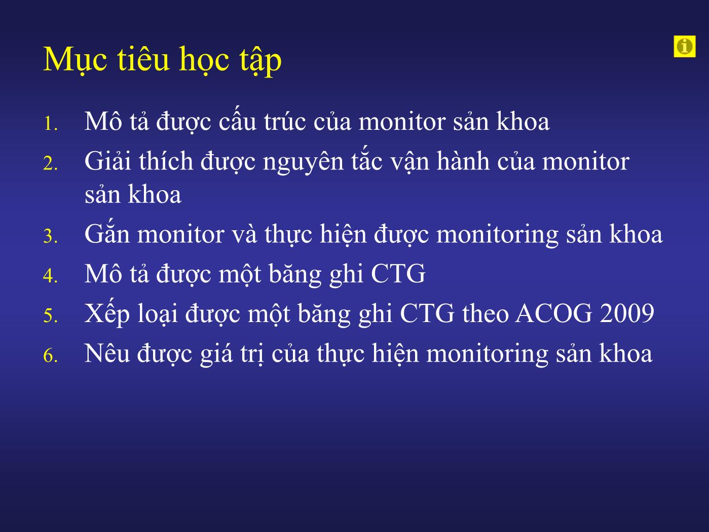 Bài giảng CTG căn bản trong thực hành sản khoa - Âu Nhựt Luân trang 5