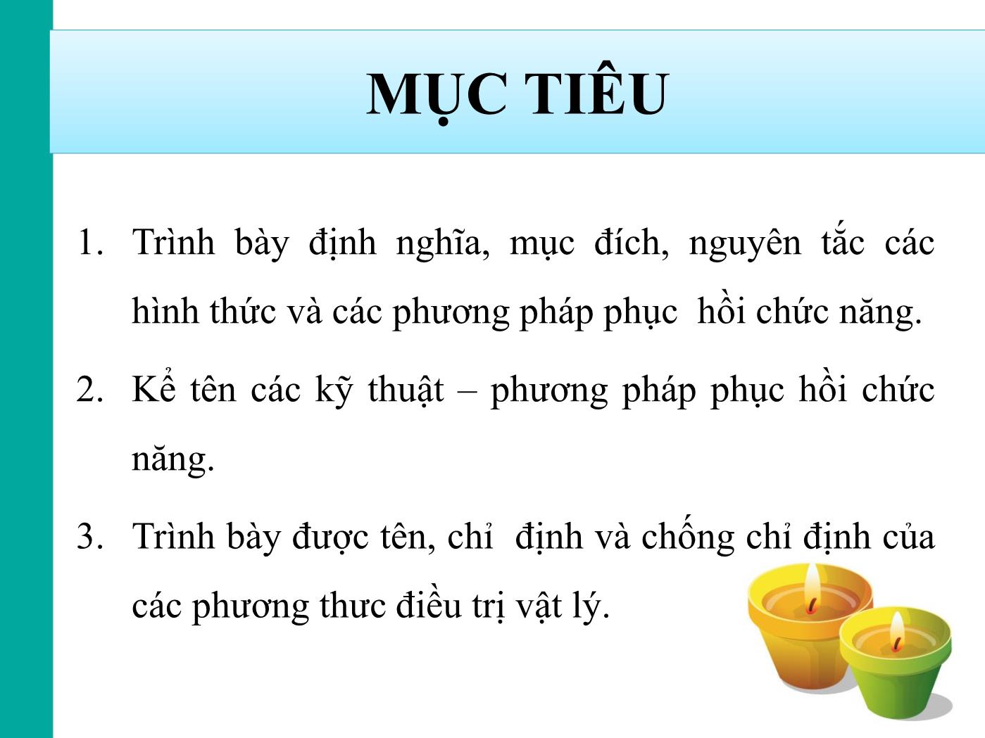 Đại cương vật lý trị liệu & phục hồi chức năng - Hà Văn Châu trang 2