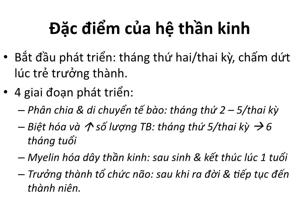 Bài giảng Đặc điểm sinh lý trẻ sơ sinh - Huỳnh Thị Duy Hương trang 3