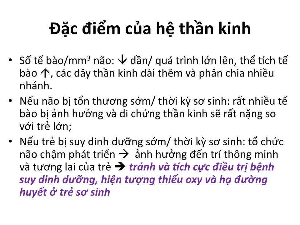 Bài giảng Đặc điểm sinh lý trẻ sơ sinh - Huỳnh Thị Duy Hương trang 7