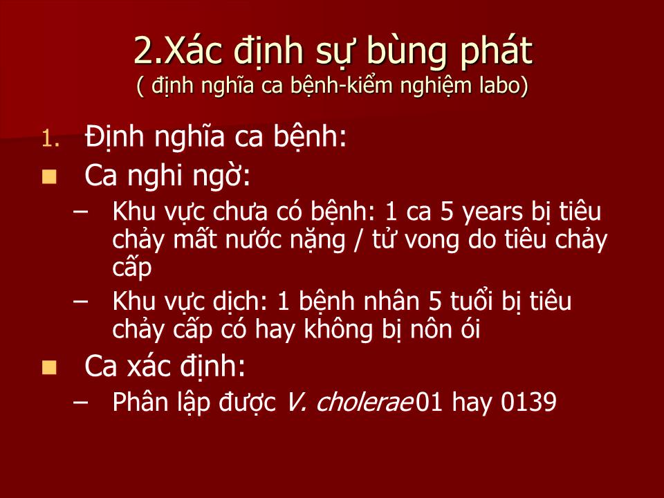 Bài giảng Phòng chống dịch tả - Lê Hoàng Ninh trang 10