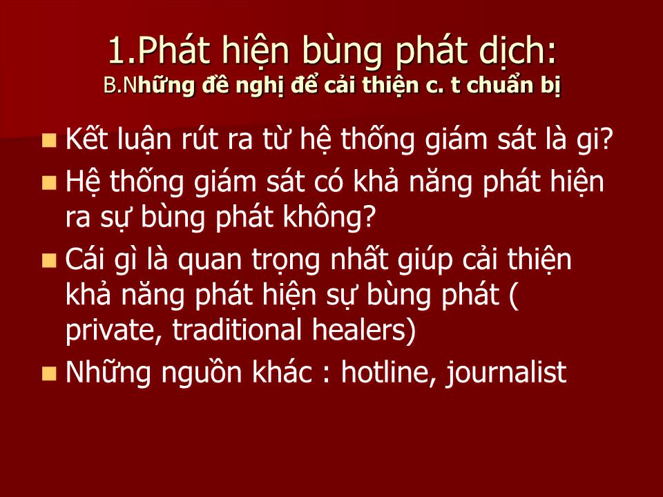 Bài giảng Phòng chống dịch tả - Lê Hoàng Ninh trang 7