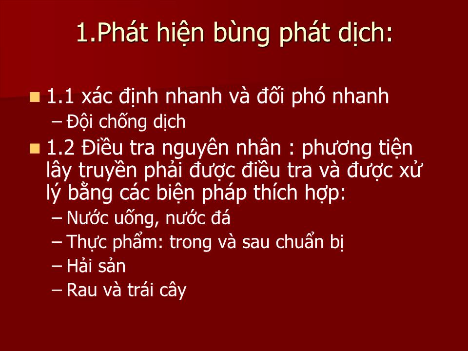 Bài giảng Phòng chống dịch tả - Lê Hoàng Ninh trang 8