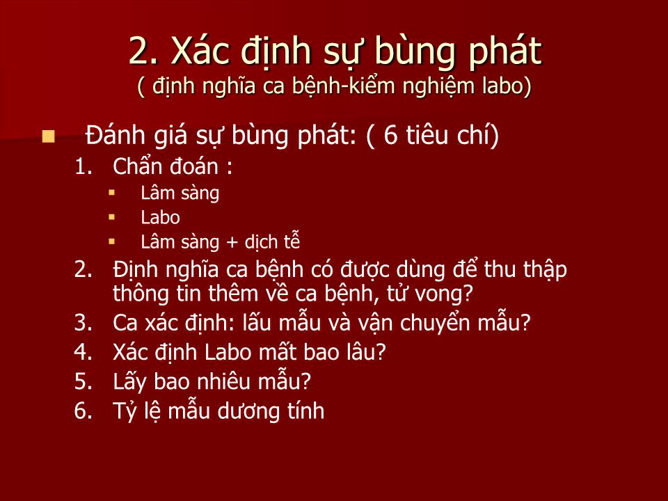 Bài giảng Phòng chống dịch tả - Lê Hoàng Ninh trang 9