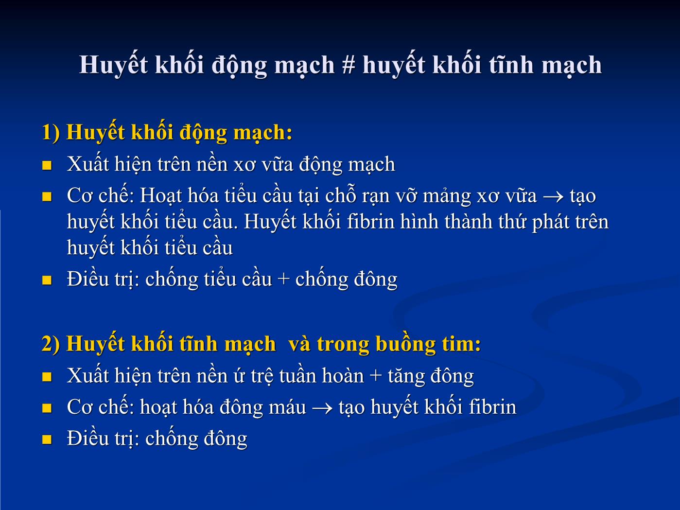 Bài giảng Điều trị chống huyết khối trong các bệnh lý tim mạch - Hồ Huỳnh Quang Trí trang 6