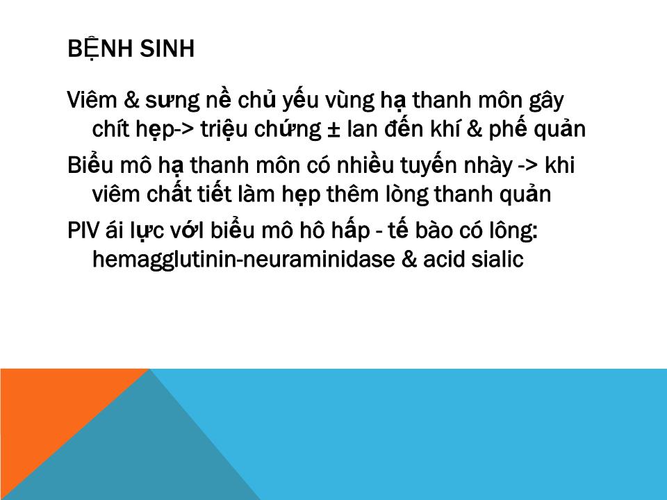 Bài giảng Viêm thanh khí phế quản trang 8