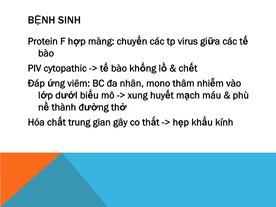 Bài giảng Viêm thanh khí phế quản trang 9