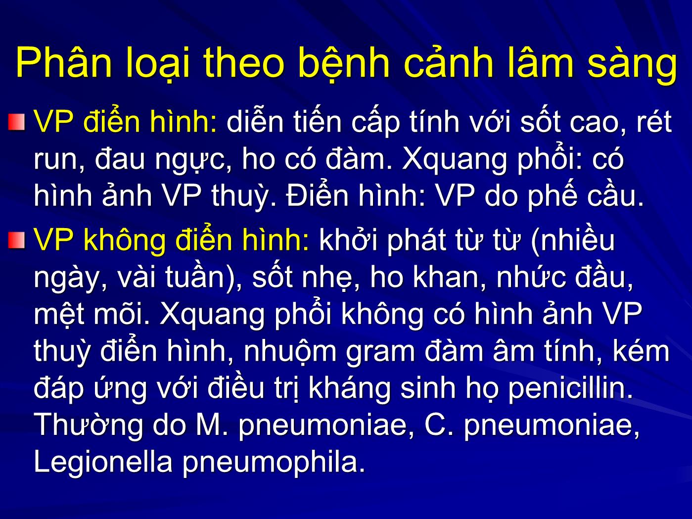 Bài giảng Viêm phổi - Trần Anh Tuấn trang 7