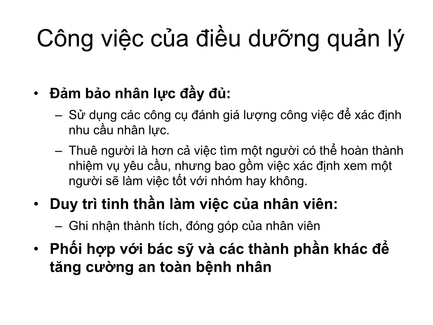 Vai trò của điều dưỡng quản lý tạo nên một môi trường làm việc lành mạnh trang 3