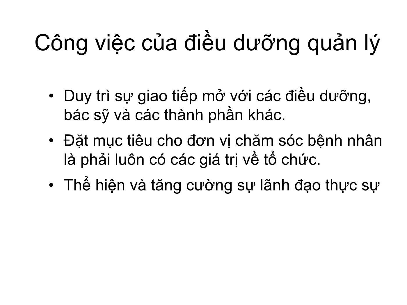 Vai trò của điều dưỡng quản lý tạo nên một môi trường làm việc lành mạnh trang 5