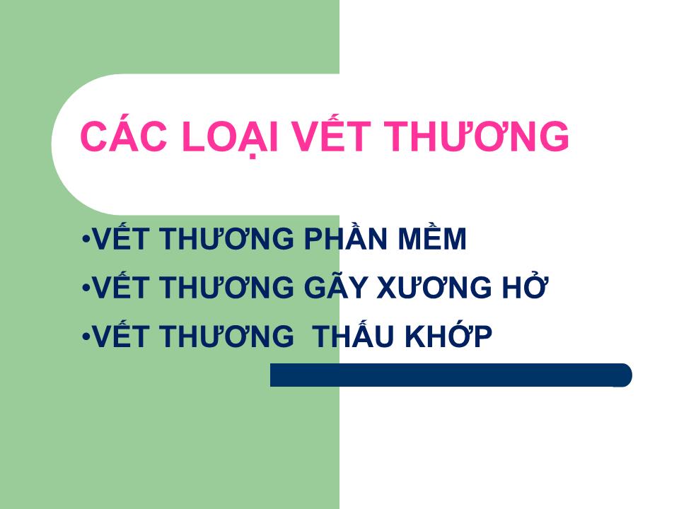 Bài giảng Xử lý vết thương - Trần Văn Thuyên trang 2