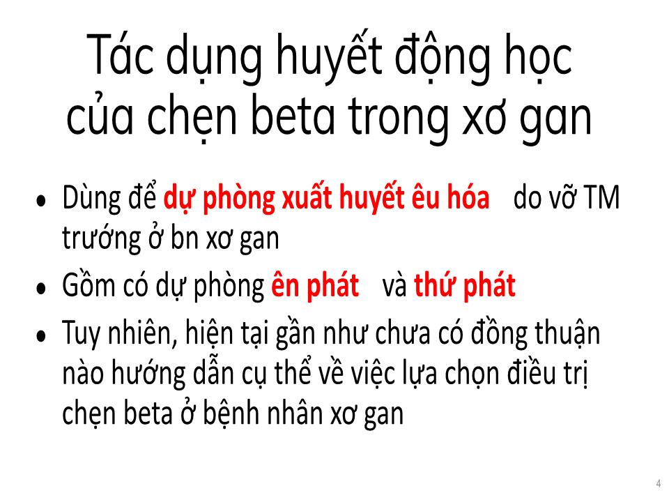 Chẹn beta ở bệnh nhân xơ gan trang 4