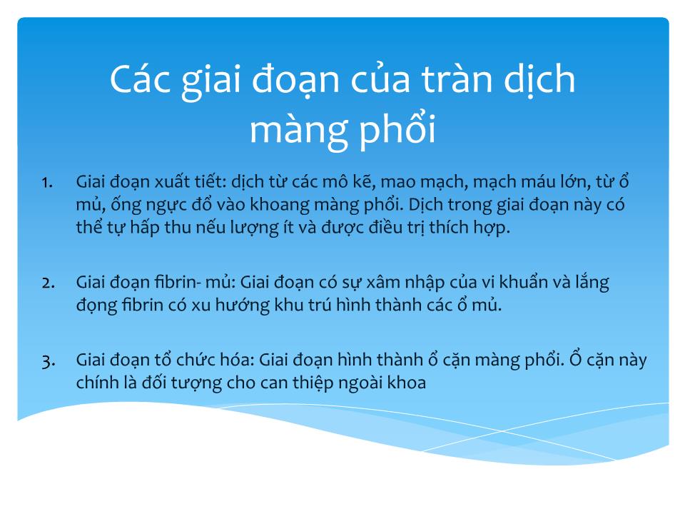 Bài giảng Tràn dịch màng phổi trang 9