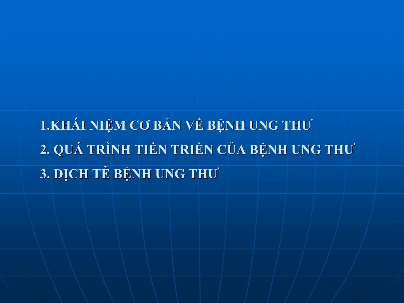 Dịch tễ học bệnh ung thư trang 2