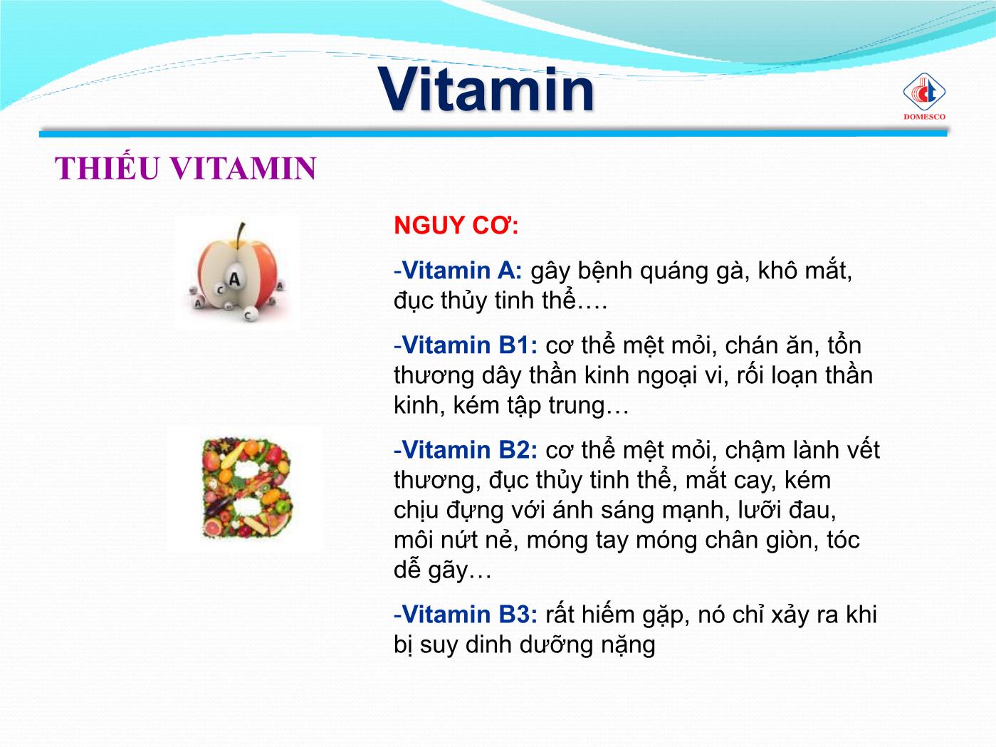 Bài giảng Vai trò của vitamin & khoáng chất - Phạm Thị Ngọc Điệp trang 5