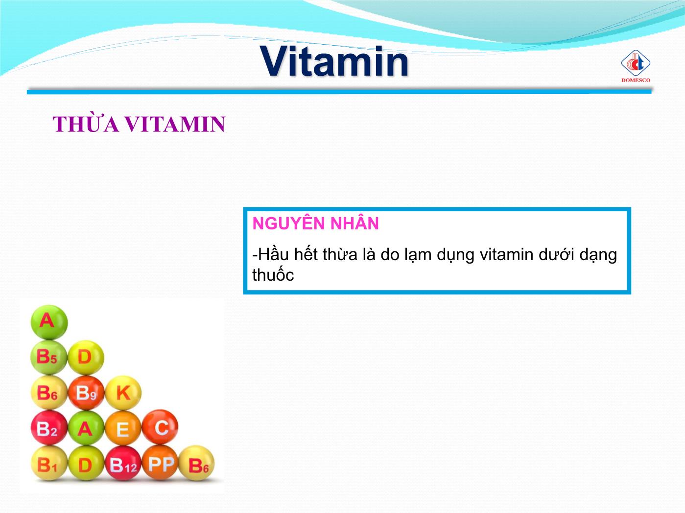 Bài giảng Vai trò của vitamin & khoáng chất - Phạm Thị Ngọc Điệp trang 8