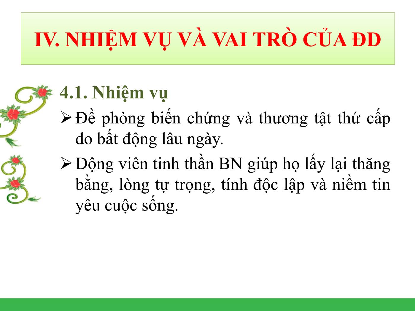 Vai trò & nhiệm vụ của điều dưỡng trong phục hồi chức năng - Hà Văn Châu trang 9