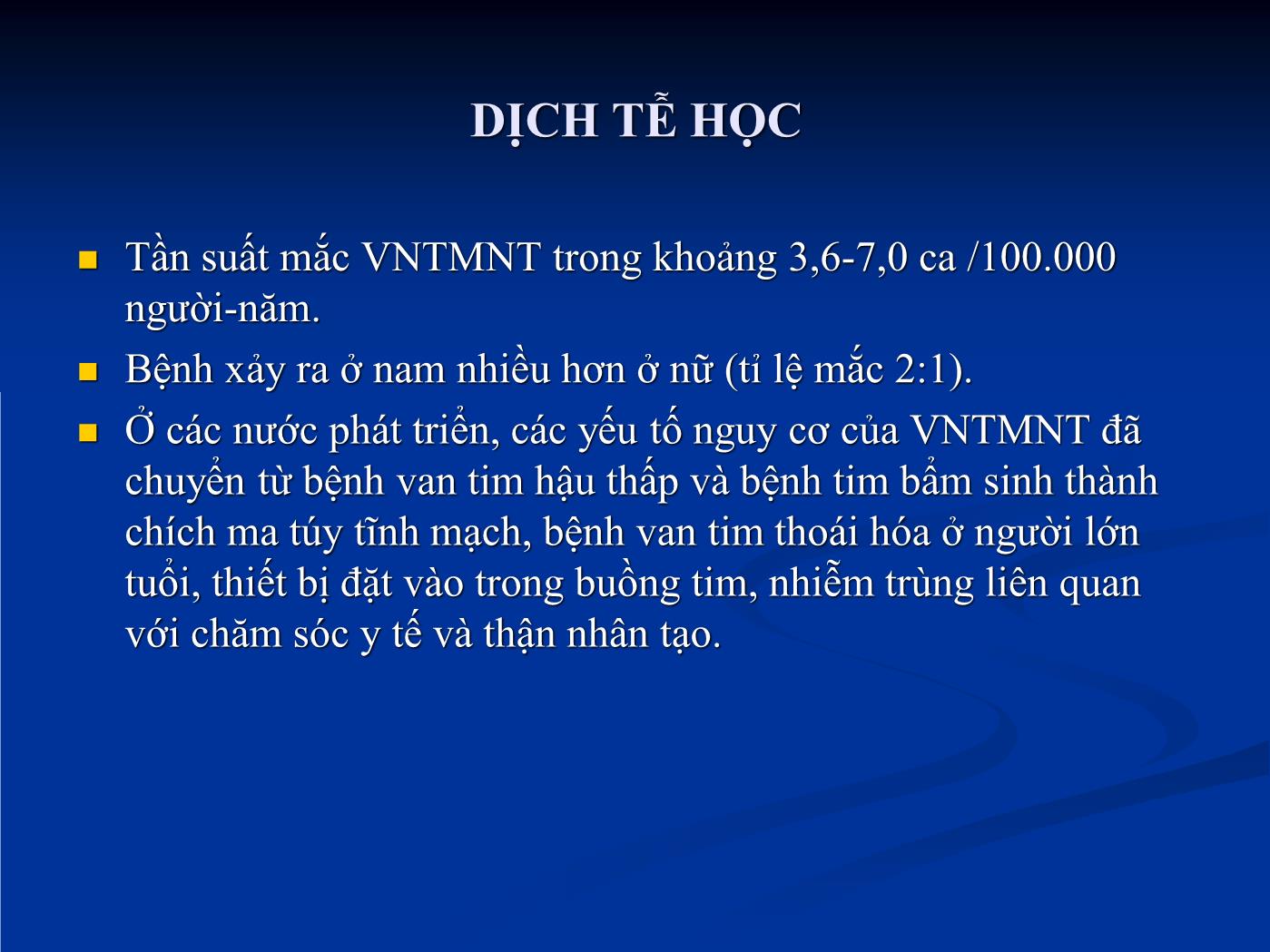 Bài giảng Viêm nội tâm mạc nhiễm trùng - Hồ Huỳnh Quang Trí trang 5