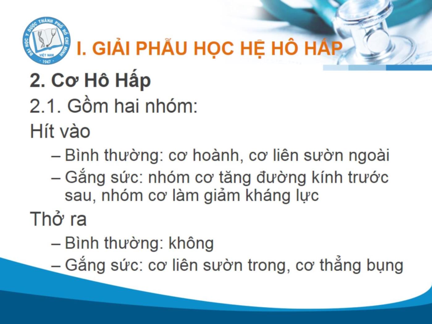 Bài giảng Sinh lý hô hấp - Vũ Trần Thiên Quân trang 4