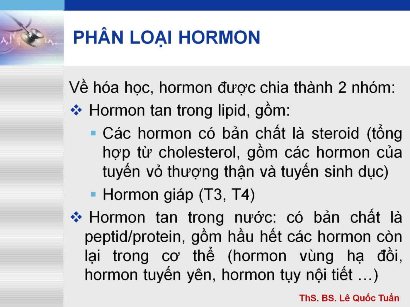 Bài giảng Hệ nội tiết - Lê Quốc Tuấn trang 10