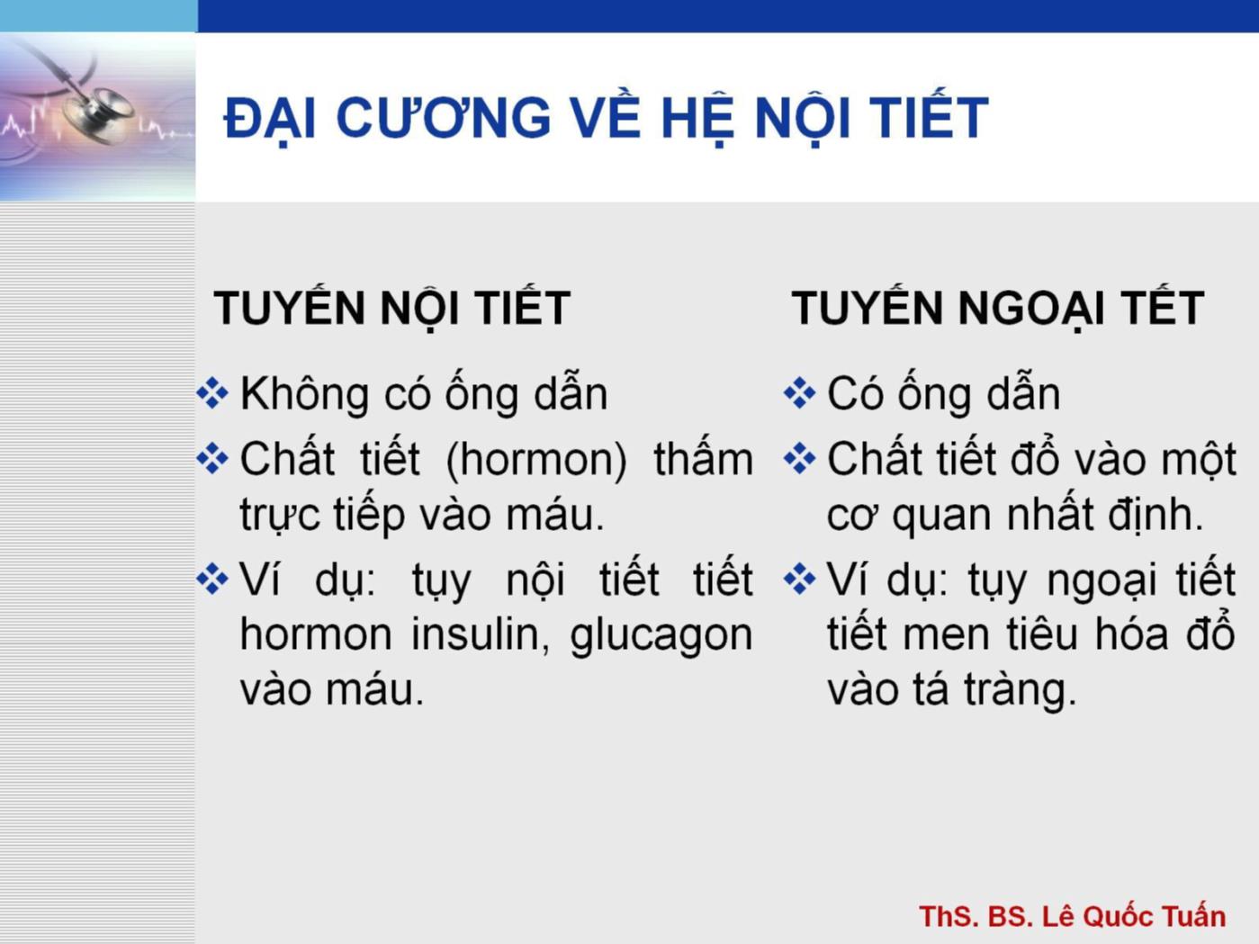 Bài giảng Hệ nội tiết - Lê Quốc Tuấn trang 6