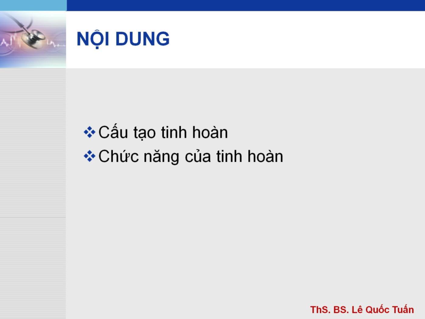 Bài giảng Hệ sinh sản - Lê Quốc Tuấn trang 4